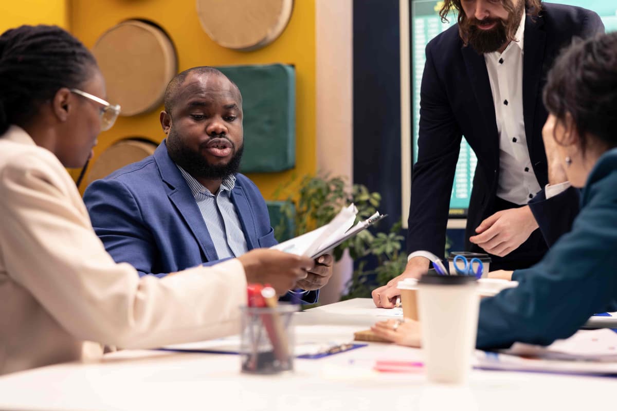 Orchard Capitals team in discussion